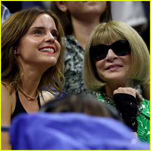 Emma Watson Sits With Anna Wintour at U.S. Open 2023 Day Nine